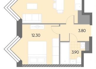 Продам однокомнатную квартиру, 36.3 м2, Москва, станция Москворечье