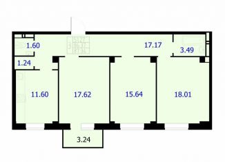 Продам 3-ком. квартиру, 87.3 м2, Красноярск, Северное шоссе, 50А, Центральный район