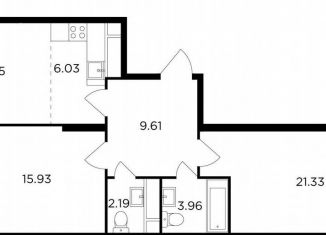 Продажа 2-ком. квартиры, 76 м2, Москва, метро Кунцевская, улица Петра Алексеева, 14