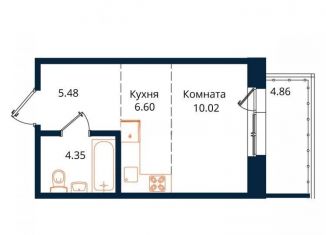 Продаю квартиру студию, 32 м2, Иркутская область, улица Юрия Левитанского, 12