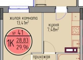 Продаю 1-ком. квартиру, 28.8 м2, Пермский край, улица Худанина