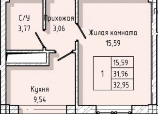 Продаю 1-комнатную квартиру, 33 м2, Кабардино-Балкариия, улица Тарчокова, 127Б