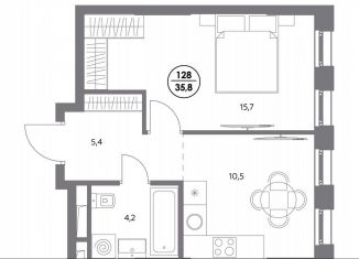 Продается 1-ком. квартира, 35.8 м2, Москва, метро Текстильщики