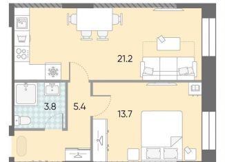 Продаю 1-комнатную квартиру, 44.1 м2, Москва, жилой комплекс Зиларт, 18/19/27, ЖК Зиларт