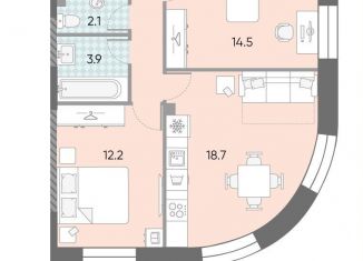 Продается 2-комнатная квартира, 57.9 м2, Москва, метро Тульская, жилой комплекс Зиларт, 18/19/27