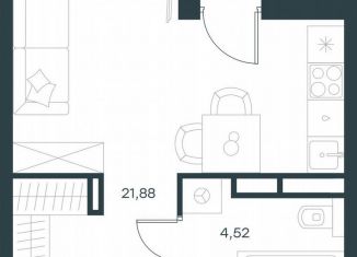 Продажа квартиры студии, 27.5 м2, Хабаровский край, Лесная улица