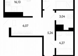 Продам 2-ком. квартиру, 59.5 м2, Тюмень, Калининский округ