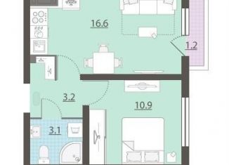 Продажа однокомнатной квартиры, 34.2 м2, Екатеринбург, метро Площадь 1905 года