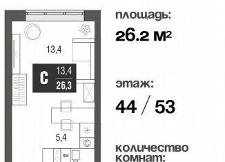 Продаю квартиру студию, 26.2 м2, Москва, проезд Серебрякова, 11к2