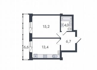 Продается однокомнатная квартира, 45.9 м2, Киров, Чистопрудненская улица, 13, Ленинский район