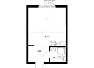 Продаю квартиру студию, 25.4 м2, Москва, район Очаково-Матвеевское