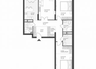 Продается 3-ком. квартира, 108.9 м2, Москва, Крылатская улица, 33к1, ЗАО