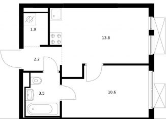 Продаю 1-ком. квартиру, 32 м2, Московская область