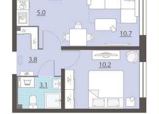 Продам 1-комнатную квартиру, 32.8 м2, посёлок Мичуринский