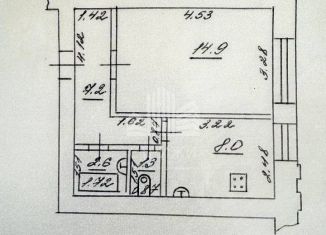 1-комнатная квартира на продажу, 34 м2, Самара, улица Мориса Тореза, 103, Советский район