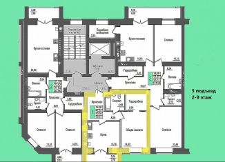 Однокомнатная квартира на продажу, 53.4 м2, Йошкар-Ола, микрорайон Мирный