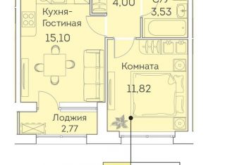 Продажа 1-комнатной квартиры, 34.5 м2, Москва, ЖК Аквилон Бисайд