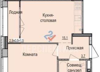 Продам 1-комнатную квартиру, 35.7 м2, Ижевск, ЖК Скандинавия