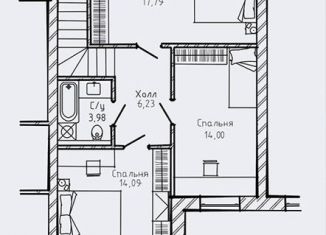 3-комнатная квартира на продажу, 128.4 м2, посёлок Стрельна