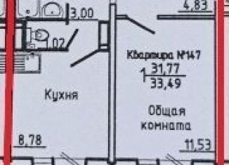 Продажа 1-ком. квартиры, 33 м2, Красноярск, улица Светлова, 40, ЖК Нанжуль-Солнечный