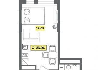 Продаю квартиру студию, 27 м2, Московская область