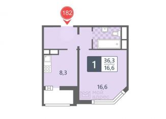 1-комнатная квартира на продажу, 36 м2, Москва, улица Дмитрия Ульянова, 27, метро Академическая