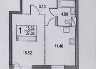 Продается 1-ком. квартира, 37 м2, Санкт-Петербург, ЖК Приморский Квартал, Коломяжский проспект, 13