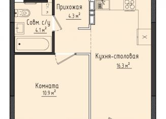 Продается однокомнатная квартира, 35.5 м2, село Первомайский, ЖК Город Оружейников