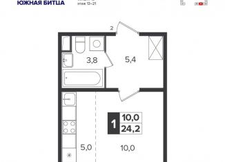 Продажа квартиры студии, 23.8 м2, поселок Битца, Южный бульвар, 5