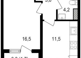 Продаю 1-комнатную квартиру, 37.7 м2, Москва, Михалковская улица, 48с8, станция Коптево