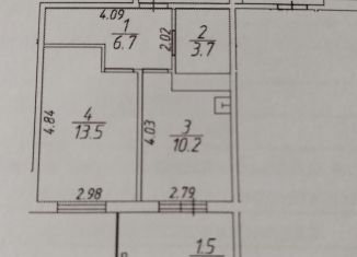 Однокомнатная квартира на продажу, 34.1 м2, деревня Хотицы, Загородная улица, 4, ЖК Молодёжный