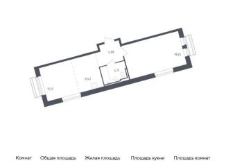 Однокомнатная квартира на продажу, 48.2 м2, село Лайково, жилой комплекс Рублёвский Квартал, 59
