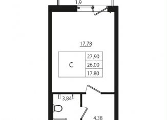 Продаю квартиру студию, 27.9 м2, Мурино, ЖК Тридевяткино Царство
