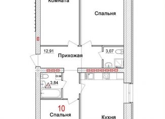 Продам трехкомнатную квартиру, 98.9 м2, Архангельская область, Морской проспект, 72