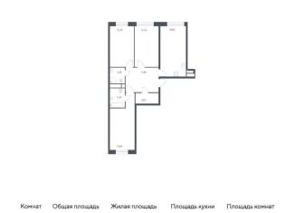 Продается 3-ком. квартира, 87.7 м2, Балашиха, жилой квартал Новоград Павлино, к8