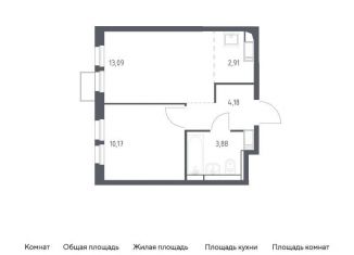 Продажа 2-комнатной квартиры, 34.2 м2, деревня Путилково