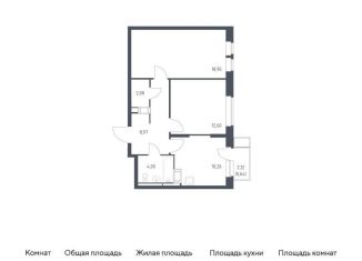 Продажа 2-комнатной квартиры, 57.5 м2, Московская область