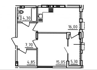 Продажа 1-комнатной квартиры, 50.6 м2, Ростовская область, улица Седова, 19