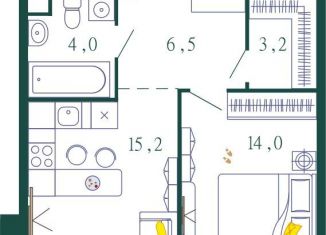 Продам трехкомнатную квартиру, 86 м2, Москва, 1-я очередь, к4, ЖК Шагал