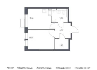 Продажа однокомнатной квартиры, 31.8 м2, Московская область