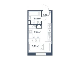 Продам квартиру студию, 21.8 м2, Москва, жилой комплекс Светлый Мир Станция Л, к8, метро Братиславская