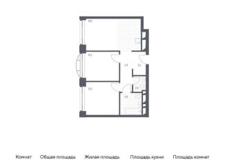 Продается 2-комнатная квартира, 55.4 м2, Москва, жилой комплекс Новоданиловская 8, к2, Донской район