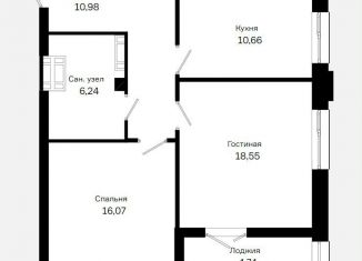 Продам двухкомнатную квартиру, 64.2 м2, Омская область