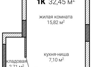 Продажа квартиры свободная планировка, 32.5 м2, Нижний Новгород