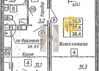 Продам 1-комнатную квартиру, 38 м2, Воронежская область