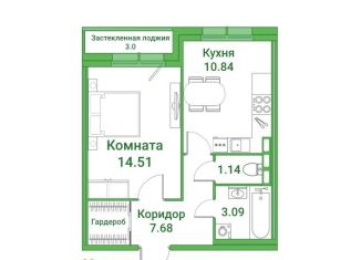 Продается 1-ком. квартира, 37.3 м2, Санкт-Петербург, Ипподромный переулок, 1к1, Ипподромный переулок