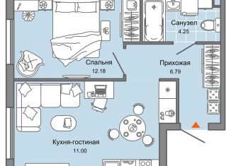 Продаю 2-комнатную квартиру, 42 м2, Ульяновск, жилой комплекс Ультраград, 2, ЖК Ультраград