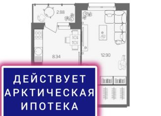 Продаю 1-ком. квартиру, 31.8 м2, Архангельск