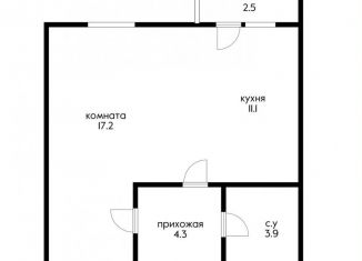Продажа 3-комнатной квартиры, 36.5 м2, Краснодар, ЖК Португалия, Лиссабонская улица, 109к24