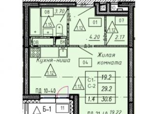 Продается квартира студия, 29.4 м2, Люберцы, Хлебозаводской проезд, 6с1, ЖК Карамельный